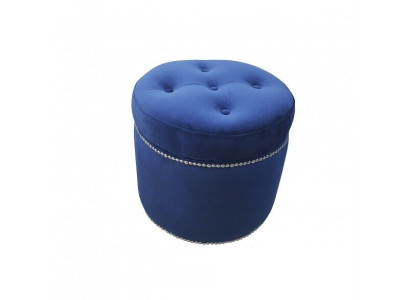 Chesterfield Pouf Textile Footstool Round Stool Upholstered Stool Seat new